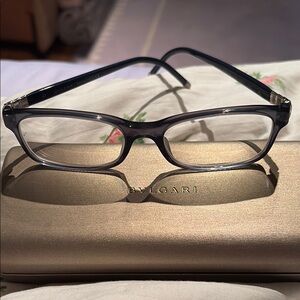 Bvlgari Black Designer Eyeglasses
